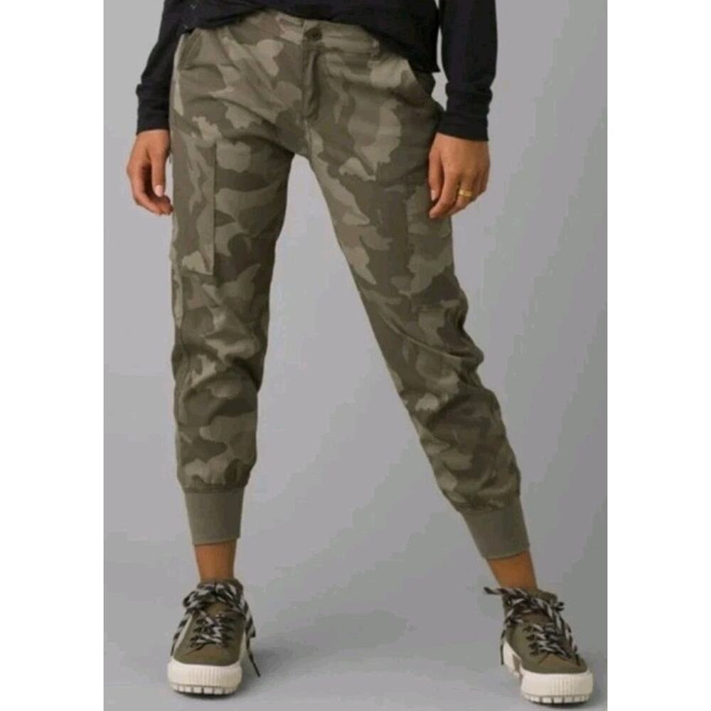 Prana Women's Size 1O Camo Stretch Sky Canyon Jogger Hiking Outdoor Cargo Pants